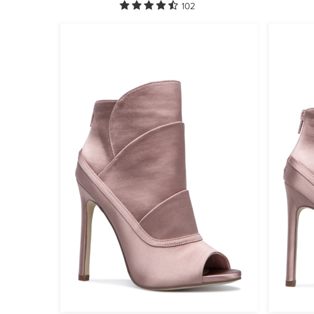 Beautiful satin stiletto bootie